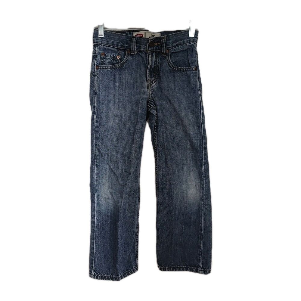 Levi's 550 Relaxed Leg Jeans Boy's Size 8 Slim 22x22 Med. Wash Blue Straight Leg